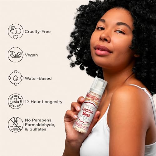 Tom's River Fine Fragrance Body & Hair Mist | Egyptian Musk Scent (Pack of 3) | For Daily Use | Travel-Friendly | 2 fl oz/ 60ml per Bottle