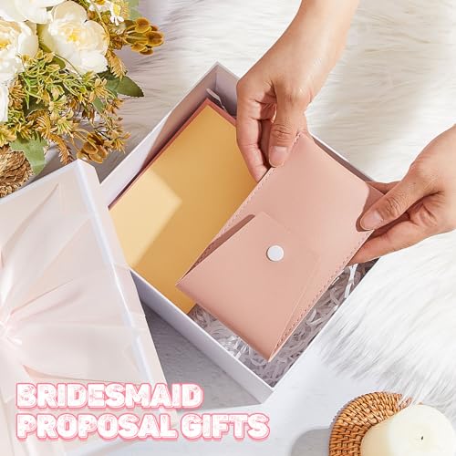 Tioncy 12 Sets Travel Makeup Brush Set Bulk Brushes Bag Bridesmaid Gift Synthetic Fibre Face Make up Brushes Angled Blush Brush for Wedding Bridal Shower Favors Bachelorette Party Gift(Brown)