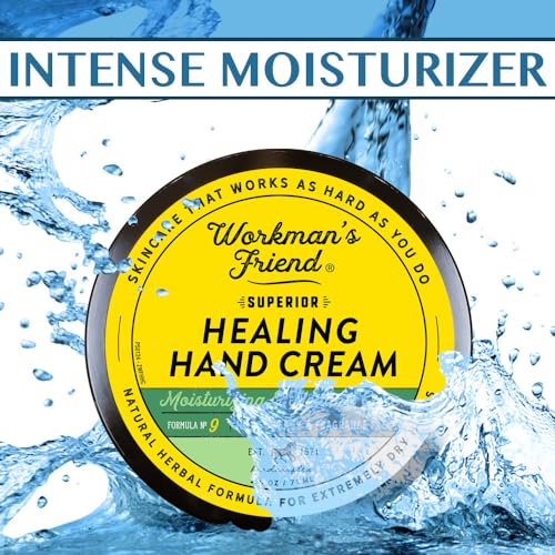 WORKMAN'S FRIEND Superior Healing Hand Cream - Intense Moisturizer - Heals Extremely Dry & Cracked Skin - 2.5 ounce
