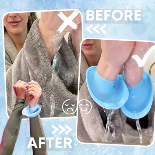 LiquiBands Face Washing Wristbands – No More Wet Sleeves - Silicone Spa Bands to Catch Water Drips – Travel Accessory, Esthetician Essential, & Teen Gift for Skincare Routine (Blush Pink, 1 Pair)