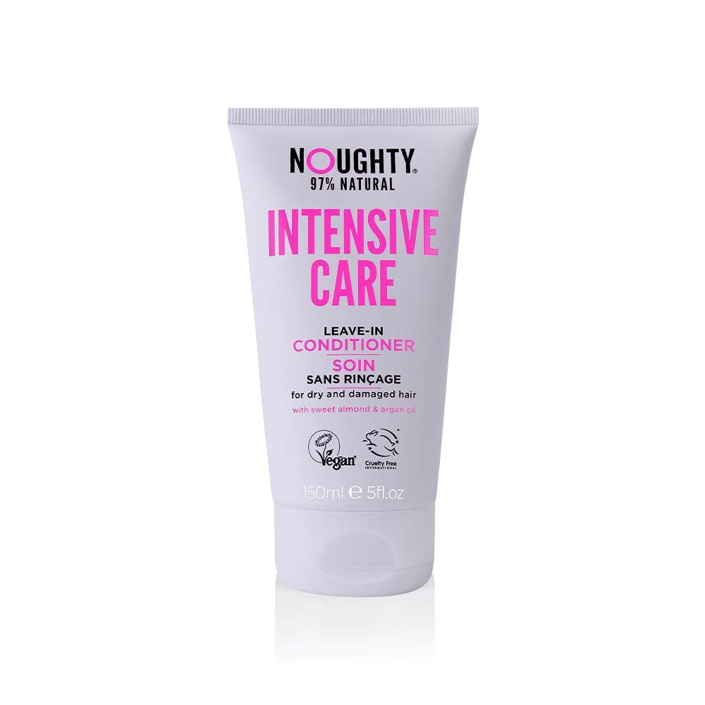 Noughty 97% Natural Intensive Care Leave In Conditioner, To Banish Damaged Hair And Split Ends With Sweet Almond Extract And Arg