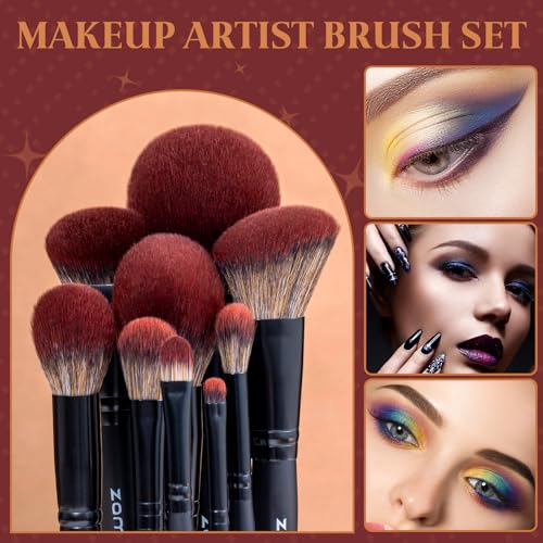 ZAMEL 26Pcs Premium Black Make up Brushes Set With Travel Bag,ULTRA SOFT Hair Makeup Brush pack Contains large powder Blending Make up Brush set Blush Face Brush Concealers contour Eyeshadow
