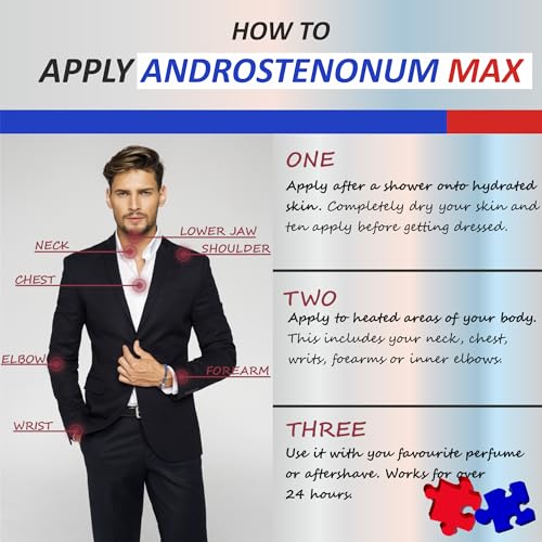 ANDROSTENONUM MAX Pherolec Global Male Pheromone Perfume Oil for Him Real Long-Lasting Original Best Men's Pheromones Cologne Essential Strong Spray Fragrance Essence Extra Strength Man 0.27 fl. oz