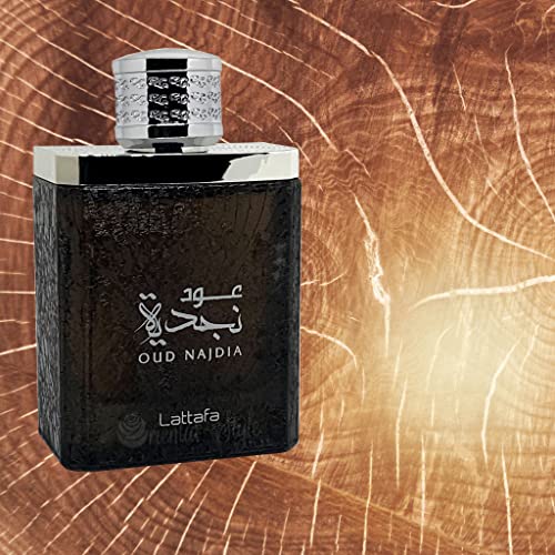 Lattafa Perfumes Oud Najdia for Unisex Eau de Parfum Spray, 3.4 Ounce