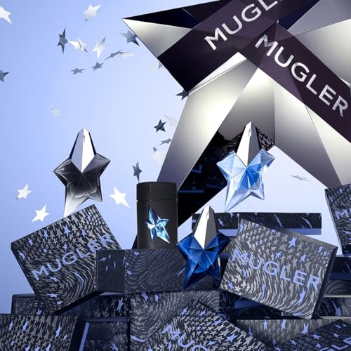 Mugler Angel Eau de Parfum - Women's Perfume Gift Set - Ambery & Woody - Fragrance, 1.6 Fl Oz, 1.6 Fl Oz Lotion, 1.6 Fl Oz Shower Gel, 0.33 Fl Oz Travel Size Perfume