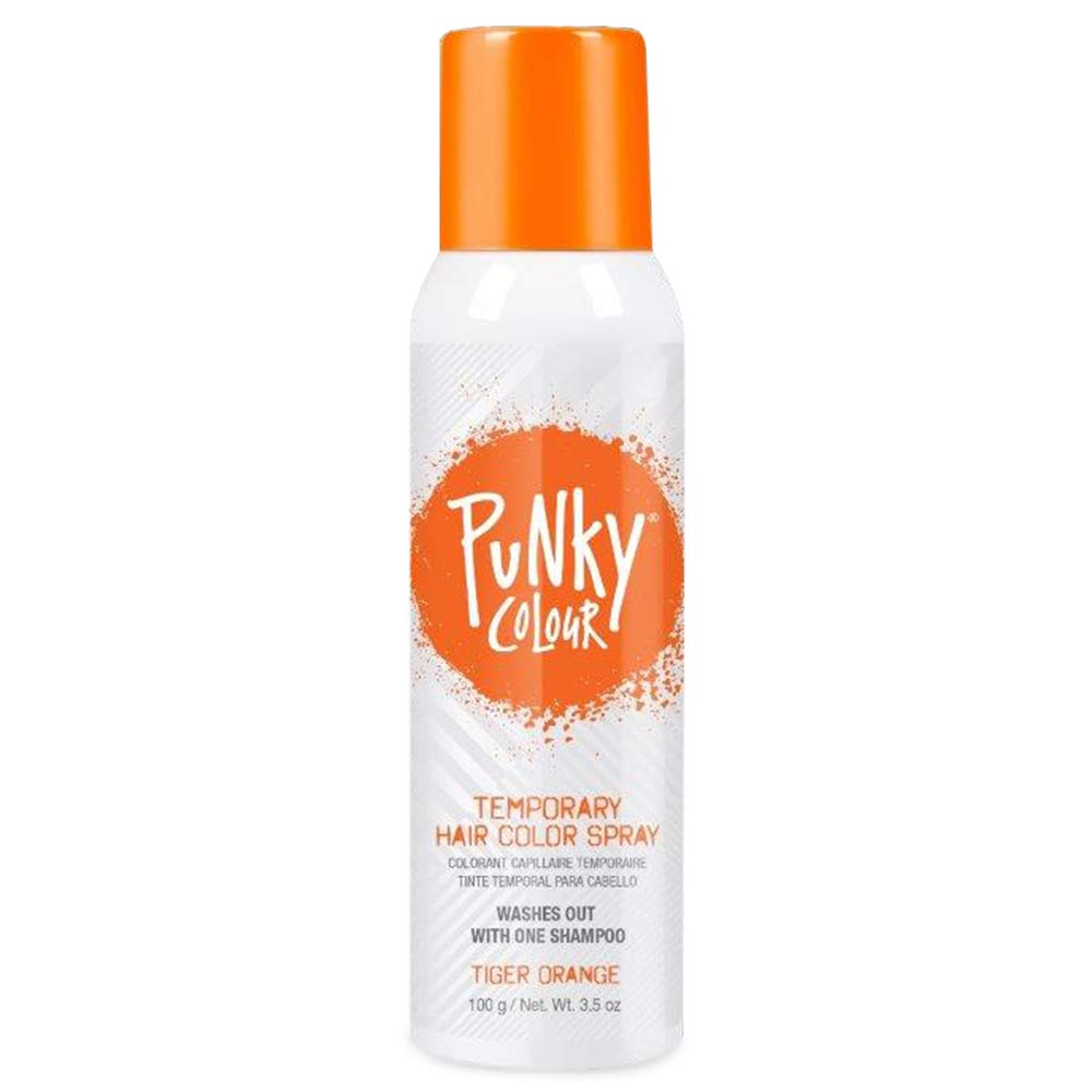 Punky Temporary Hair Color Spray, Tiger Orange, Non-Sticky, Non-Damaging Hair Dye Instant Vivid Hair Color, 3.5 Oz, 1-Pack