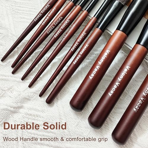 Makeup Brush Set, 10Pcs Makeup Brushes Set Professional, Premium Synthetic Powder Foundation Eyeshadow Highlight Lip Blending Eyebrow Liner Travel Makeup Brush Set