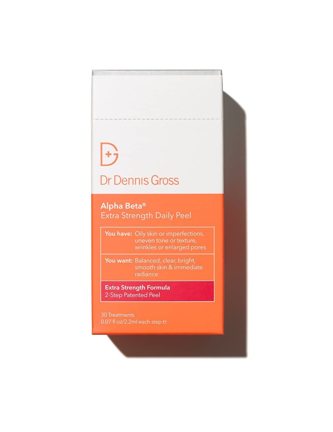 Dr. Dennis Gross Alpha Beta Extra Strength Daily Peel: For Oily Skin, Uneven Tone Or Texture, Wrinkles Or Enlarged Pores (30 Tre