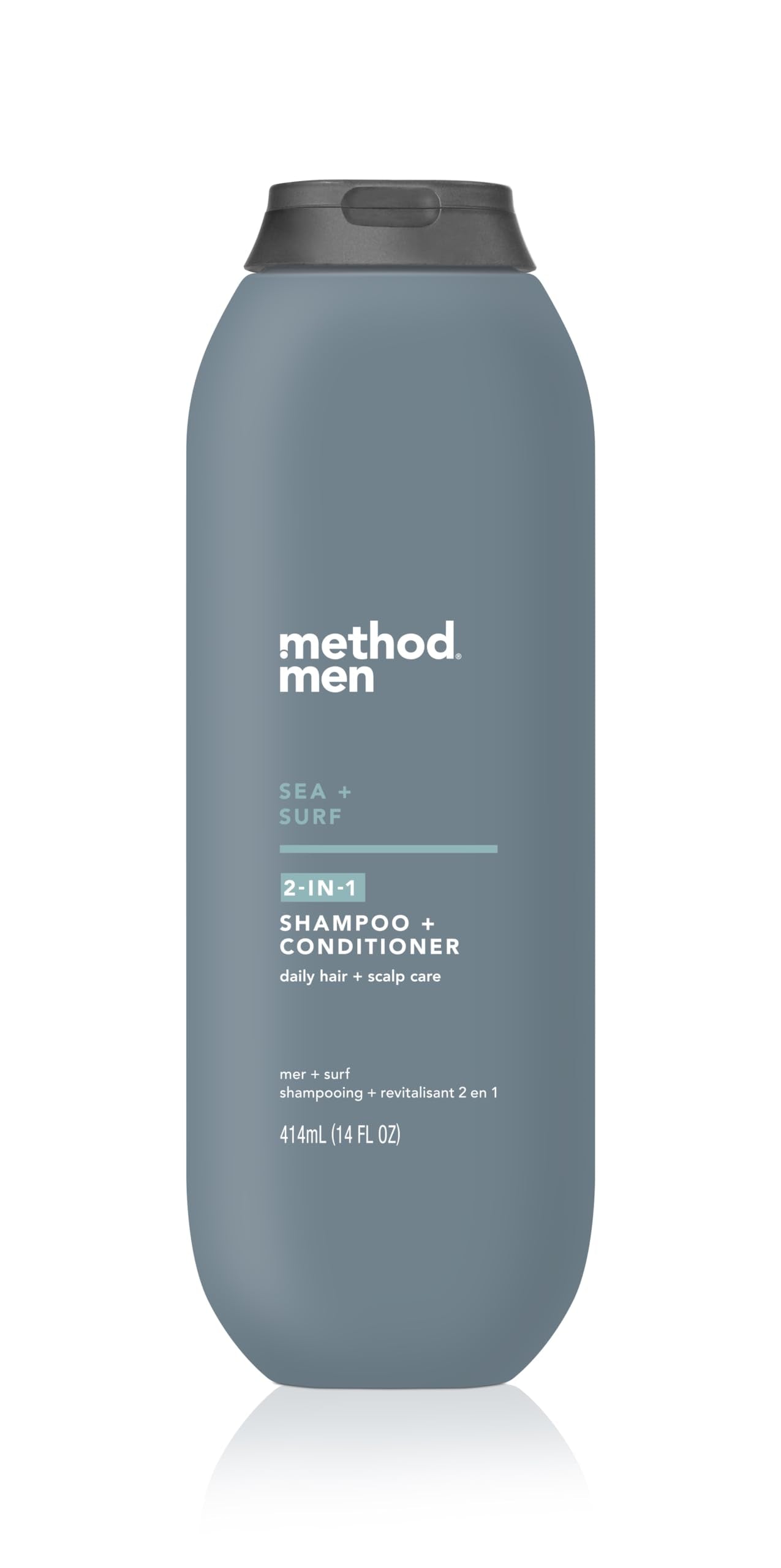 Method Men 2-In-1 Shampoo And Conditioner, Sea And Surf, Paraben And Phthalate Free, 14 Fl Oz, 1 Ct