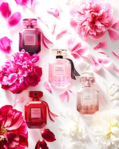 Victoria's Secret Bombshell Passion Eau de Parfum, Notes of Sparkling Cassis, Queen Peony & Fuchsia Rose, Perfumes for Women (1.7 oz)