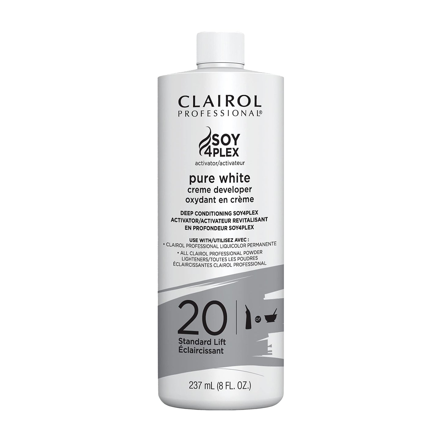 Clairol Professional Clairoxide Pure White 20 Volume Creme Developer, 8 Fl Oz (Pack Of 1)
