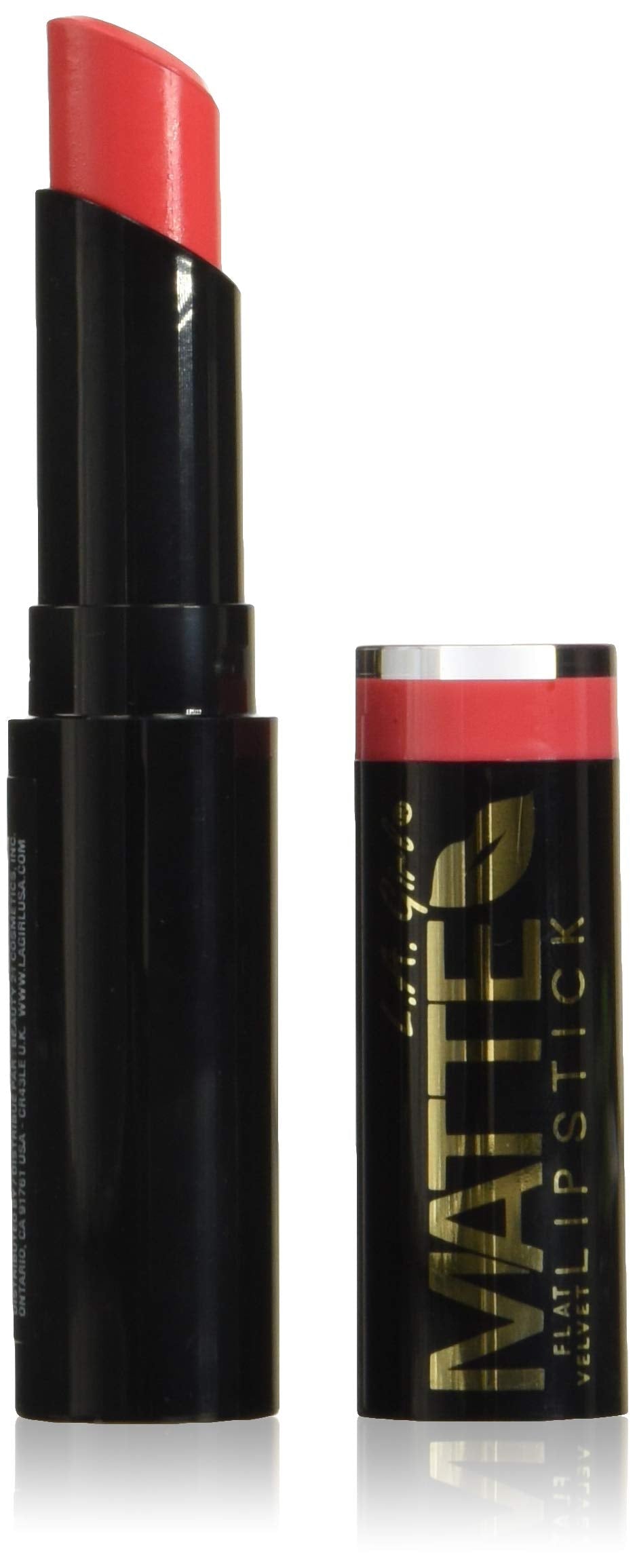 L.A. Girl Matte Flat Velvet Lipstick Pigment Makeup -Frisky, 0.1 Ounce