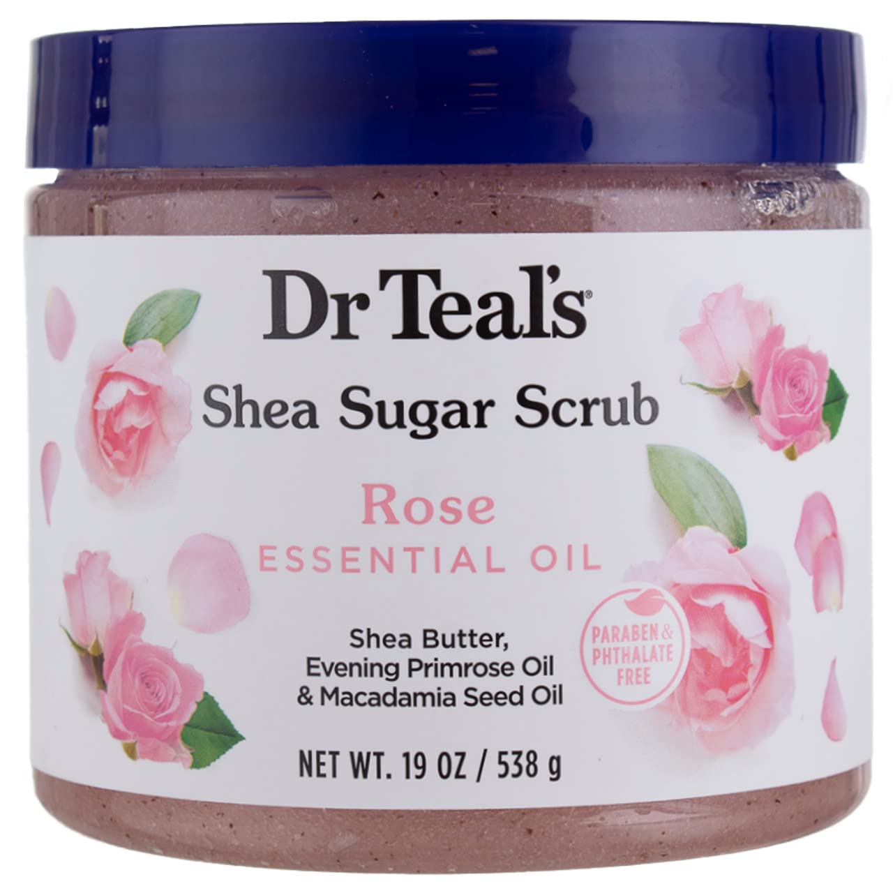 Dr. Teal'S Shea Sugar Scrub Rose 19 Ounce Jar