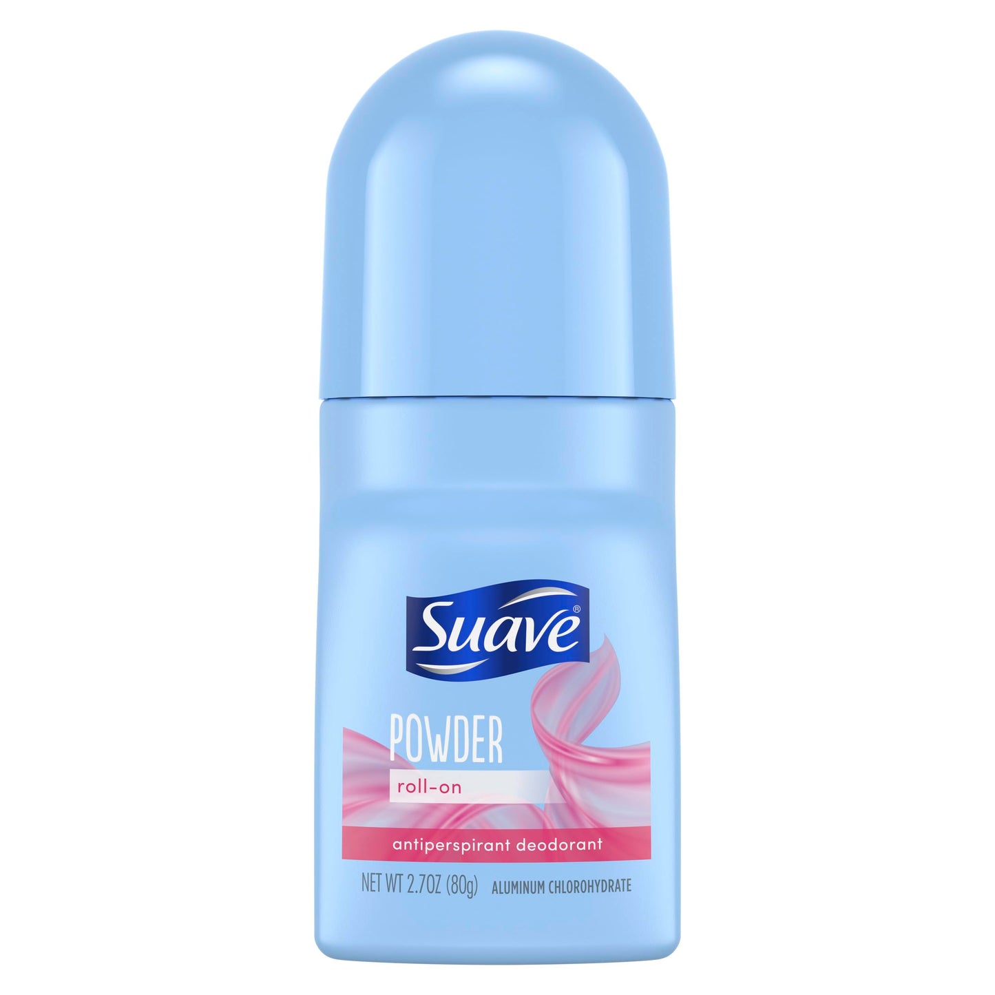 Suave Roll-On Deodorant For Women, Powder Fresh Scent - Antiperspirant Deodorant With 24H Sweat & Odor Protection, 2.7 Oz