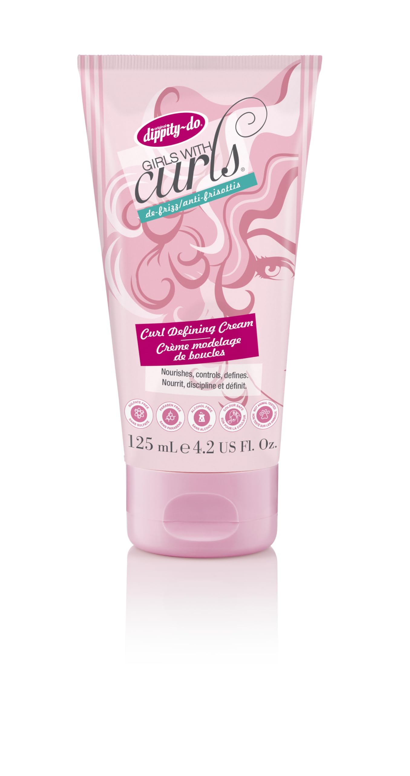 Dippity Do - Girls With Curls Leave-In Curl Defining Cream, 4.2 Ounce Tube
