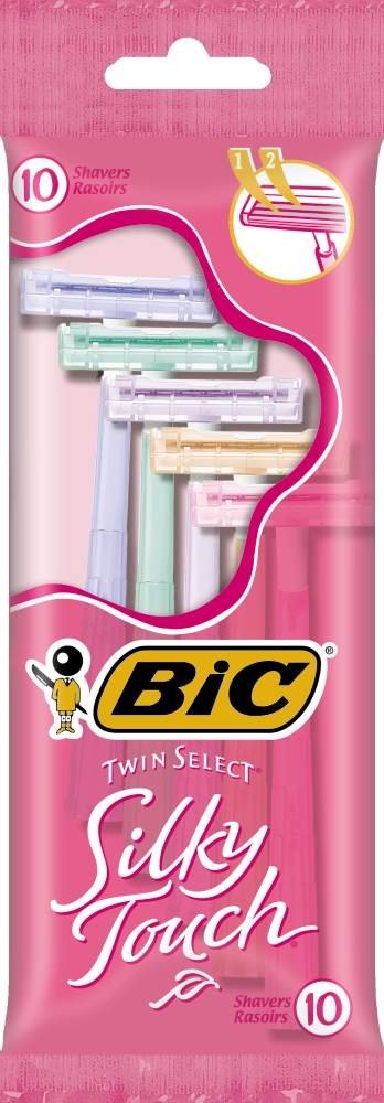 Bic Twin Select Bic Twin Select Silky Touch Disposable Razor for Women, 0.12-Pounds (Pack of 3)