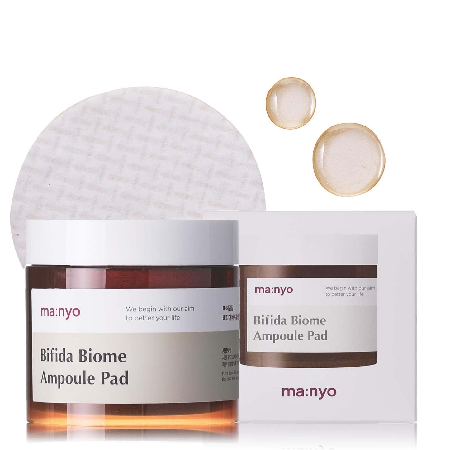 Ma:Nyo Bifida Biome Ampoule Pad Korean Skin Care 70 Pads