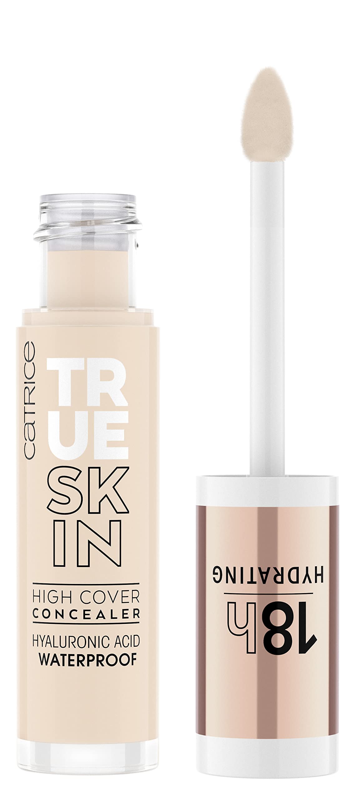 Catrice | True Skin High Cover Concealer (001 | Neutral Swan) | Waterproof & Lightweight for Soft Matte Look | With Hyaluronic Acid & Lasts Up to 18 Hours | Vegan, Cruelty Free