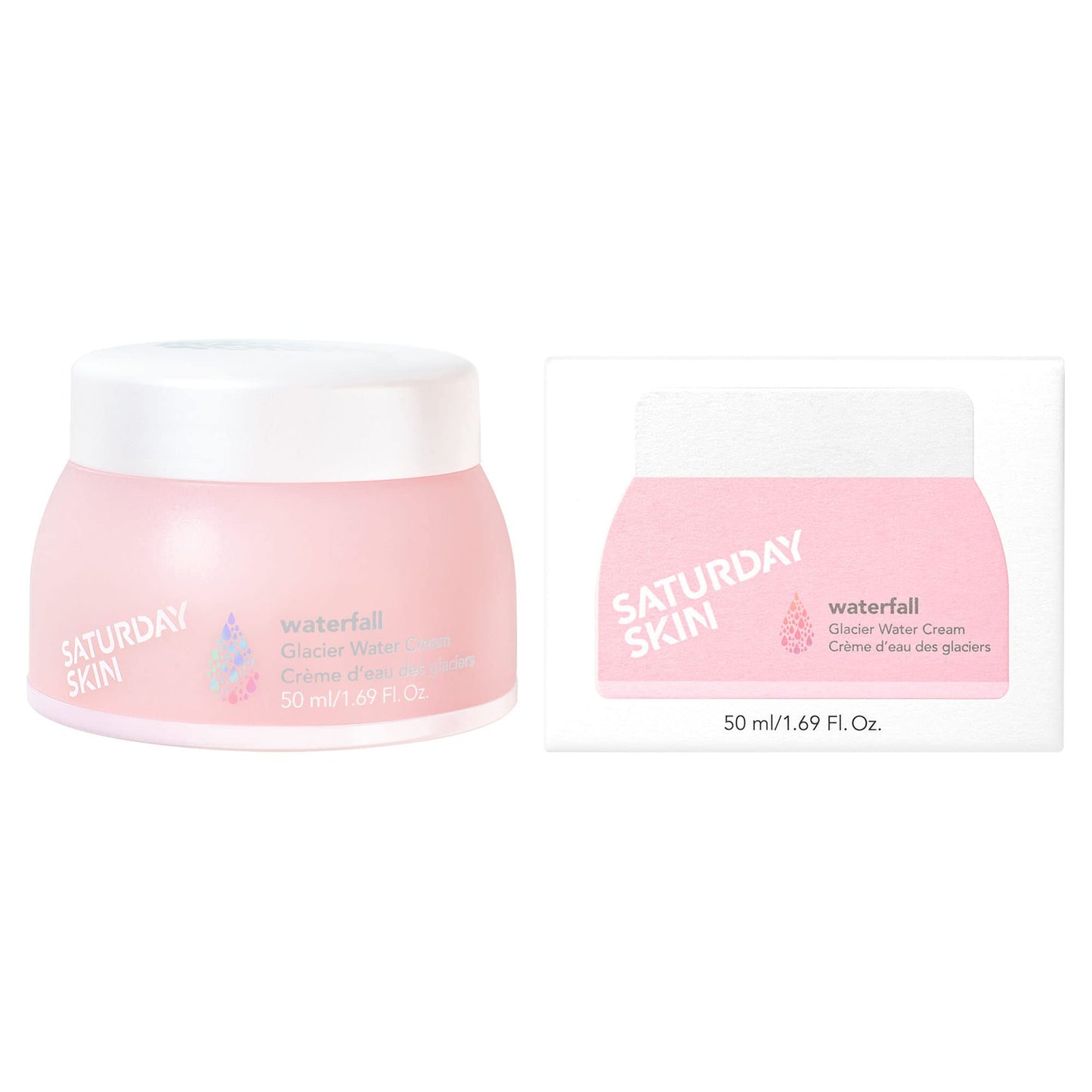 Saturday Skin Face Moisturizer Water Face Cream Natural Oil Free Gel Type Cream From Alaska Glacier Water Day & Night Korean Ski