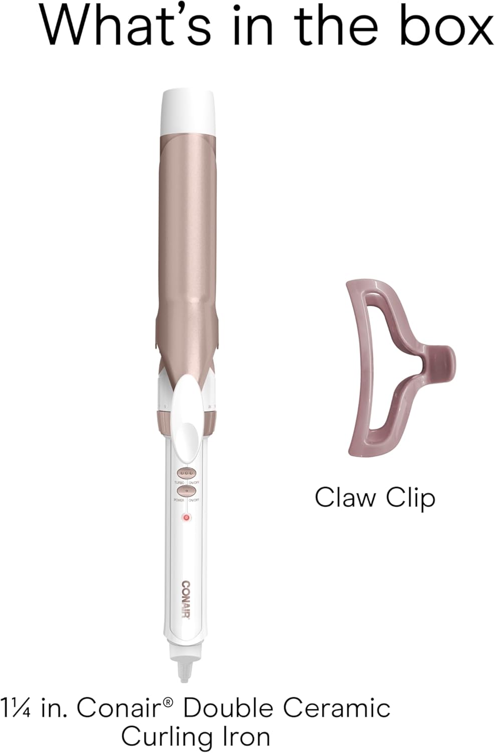 Conair Double Ceramic 1/2-Inch Curling Iron | Spiral Curls for Short Hair