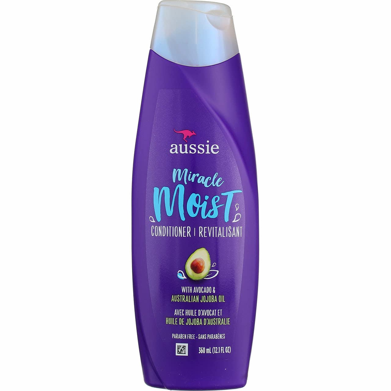 Aussie Miracle Moist Conditioner 12.1 Ounce With Avocado & Jojoba Oil (360Ml) (2 Pack)