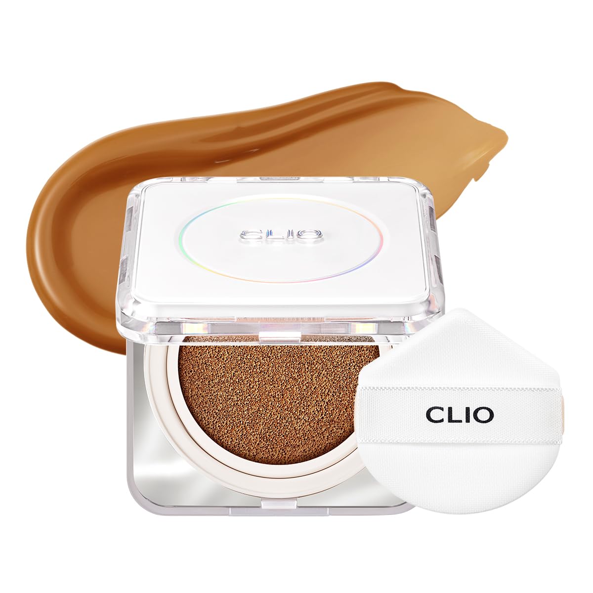 CLIO Kill Cover Founwear Cushion Foundation – Korean Makeup, Full High Coverage, Airy Satin Finish, Skin Fit, 34C PECAN