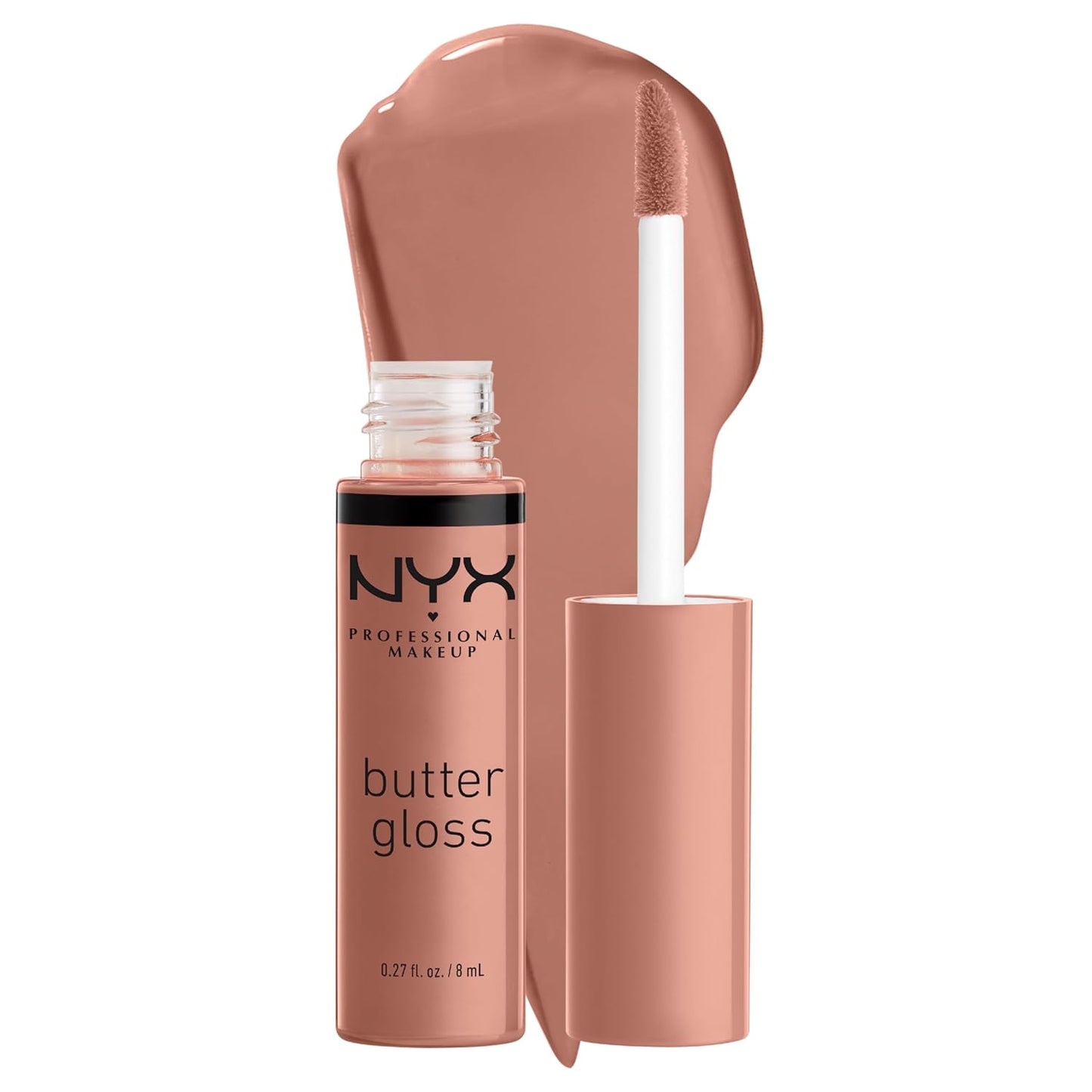 NYX Butter Gloss | Non-Sticky Lip Gloss for Women | Madeleine - Mid-Tone Nude