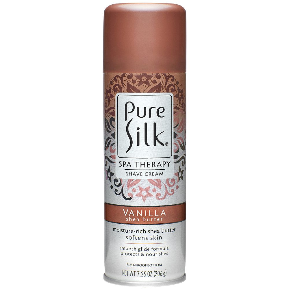 Pure Silk Vanilla Shea Butter Spa Therapy Shave Cream For Women, 7.25 Oz.