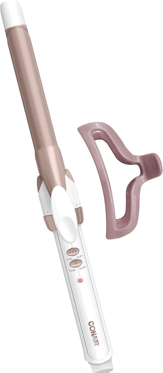 Conair Double Ceramic 1/2-Inch Curling Iron | Spiral Curls for Short Hair