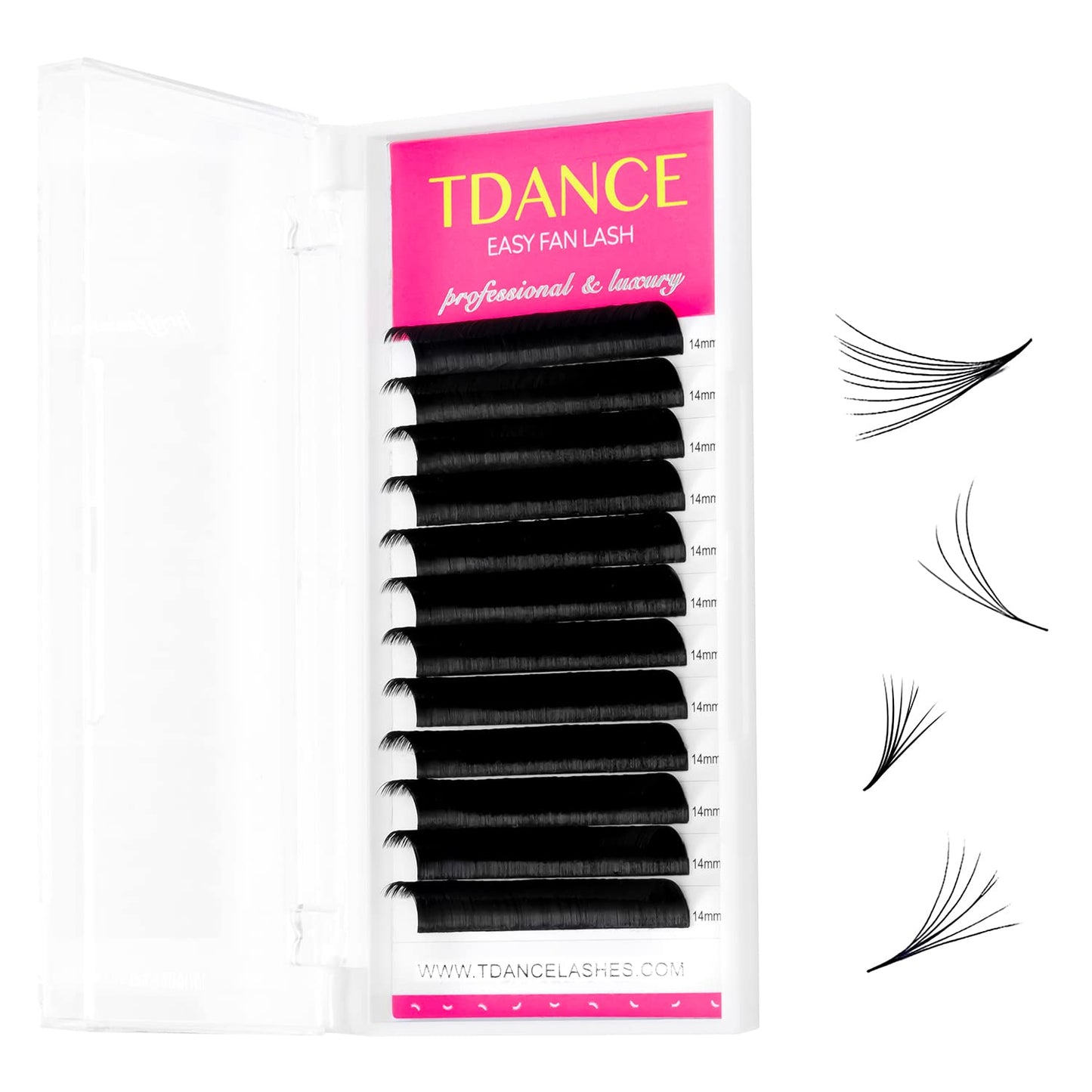 Tdance Eyelash Extension Supplies Rapid Blooming Volume Eyelash Extensions Thickness 0.05 D Curl 13Mm Easy Fan Volume Lashes Sel