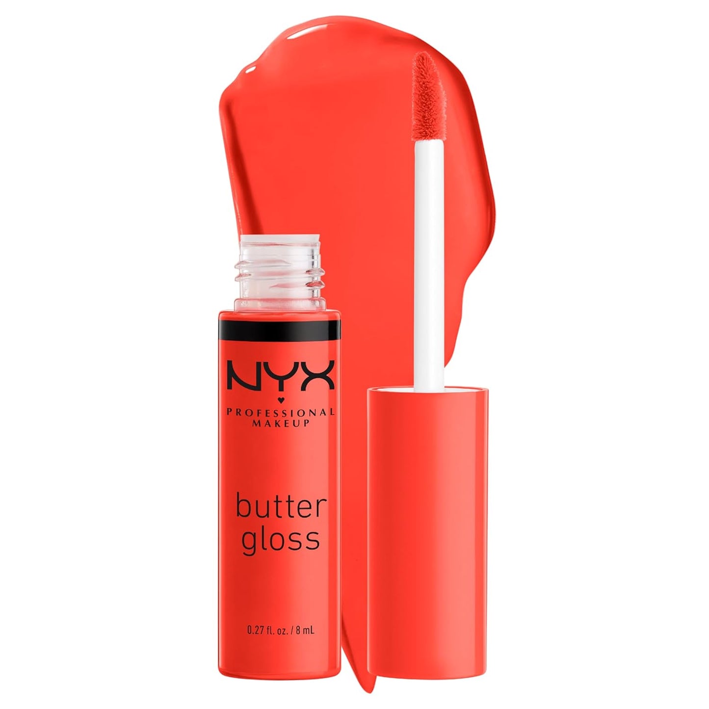 NYX Butter Gloss | Non-Sticky Orange Lip Gloss for Vibrant Shine