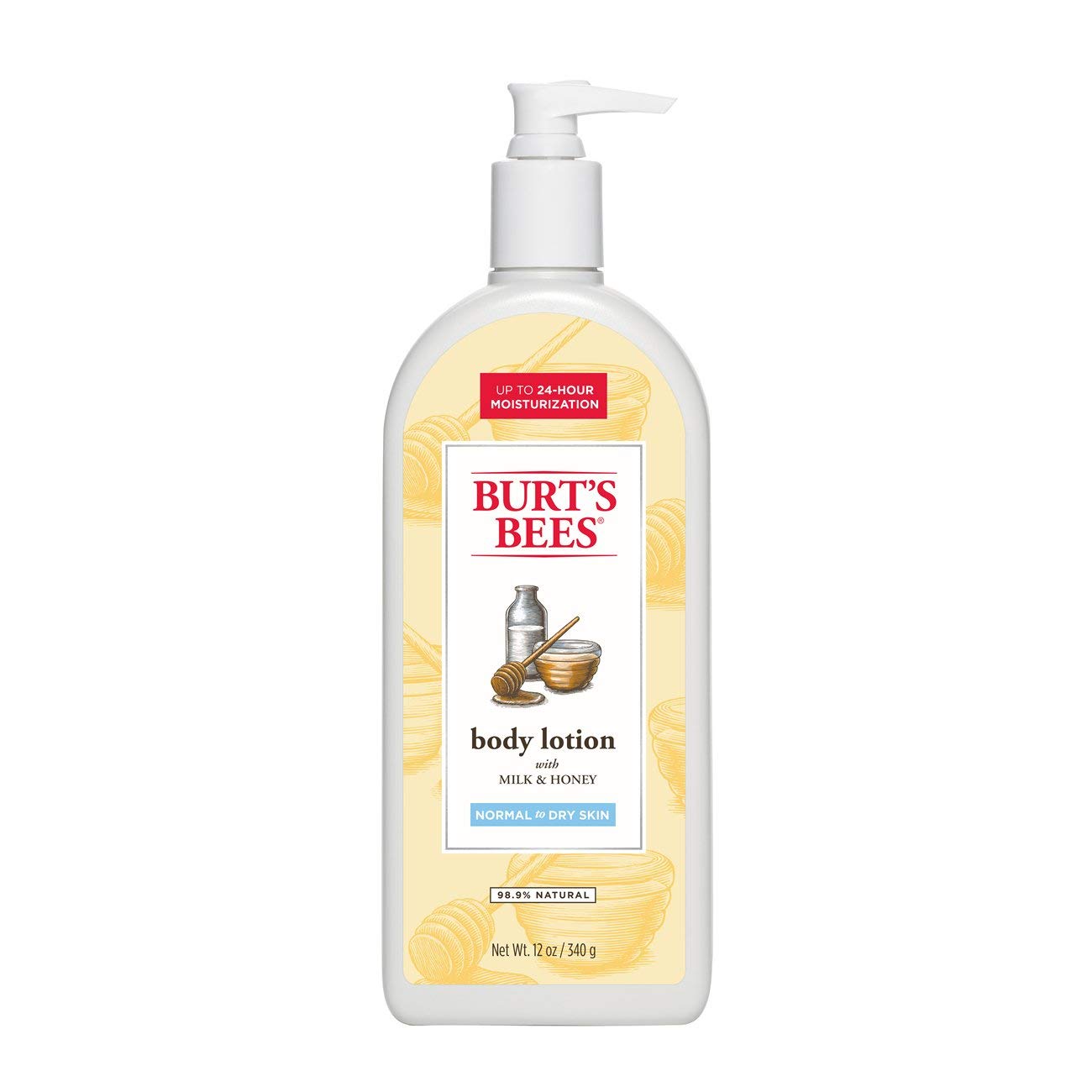 Burt's Bees Milk and Honey Body Lotion, 12 Ounces (Pack of 3)