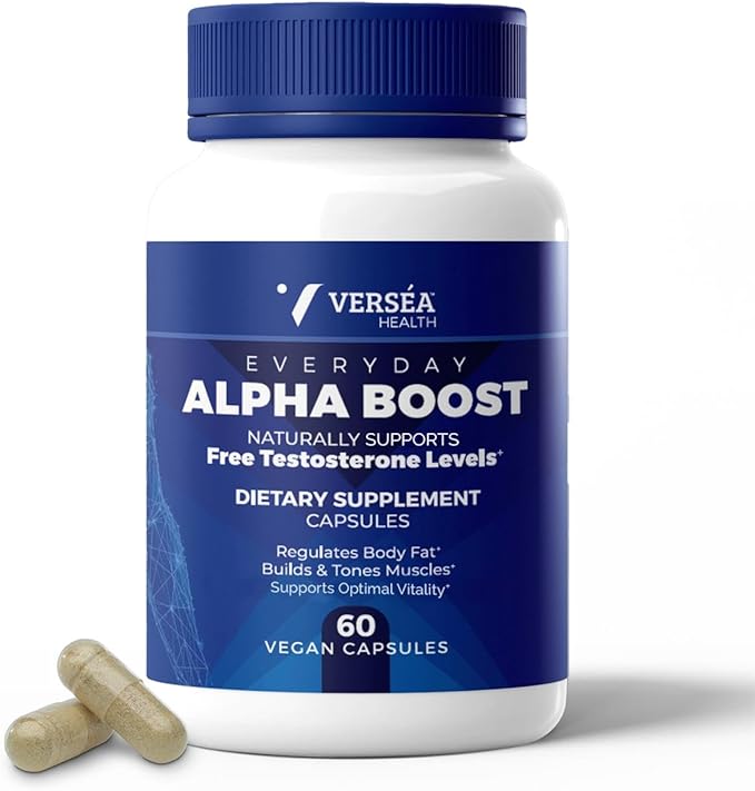Alpha Boost โ Natural Free Testosterone Support, Energy, Stamina, Endurance & Vitality for Men & Women, Multivitamin for Healthy Aging & Performance