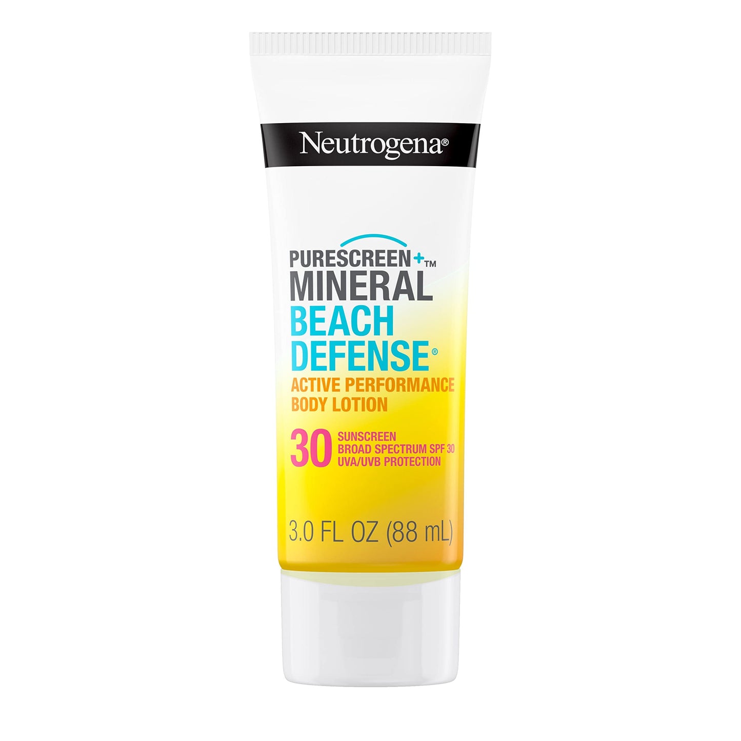 Neutrogena Purescreen+ Mineral Beach Defense Active Performance Body Lotion Sunscreen With Broad Spectrum Spf 30, Quick Drying A
