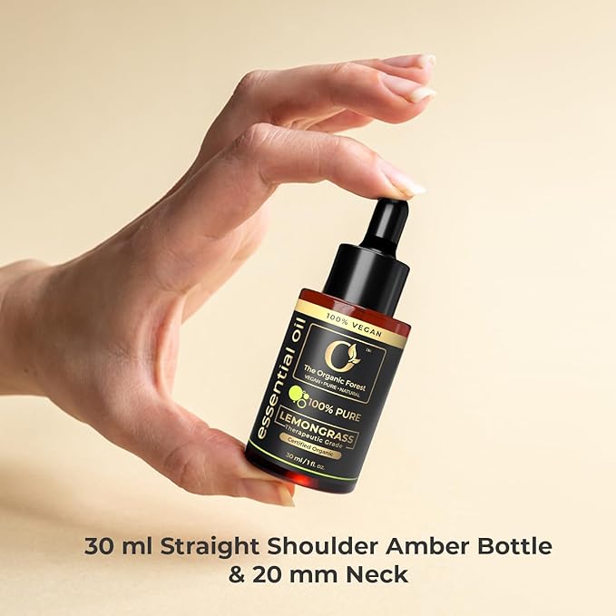 Lemongrass Essential Oil | 100% Pure & Natural Aromatherapy Oil for Diffuser | Skin Care, Hair Care, Scalp Massage & Home Purification