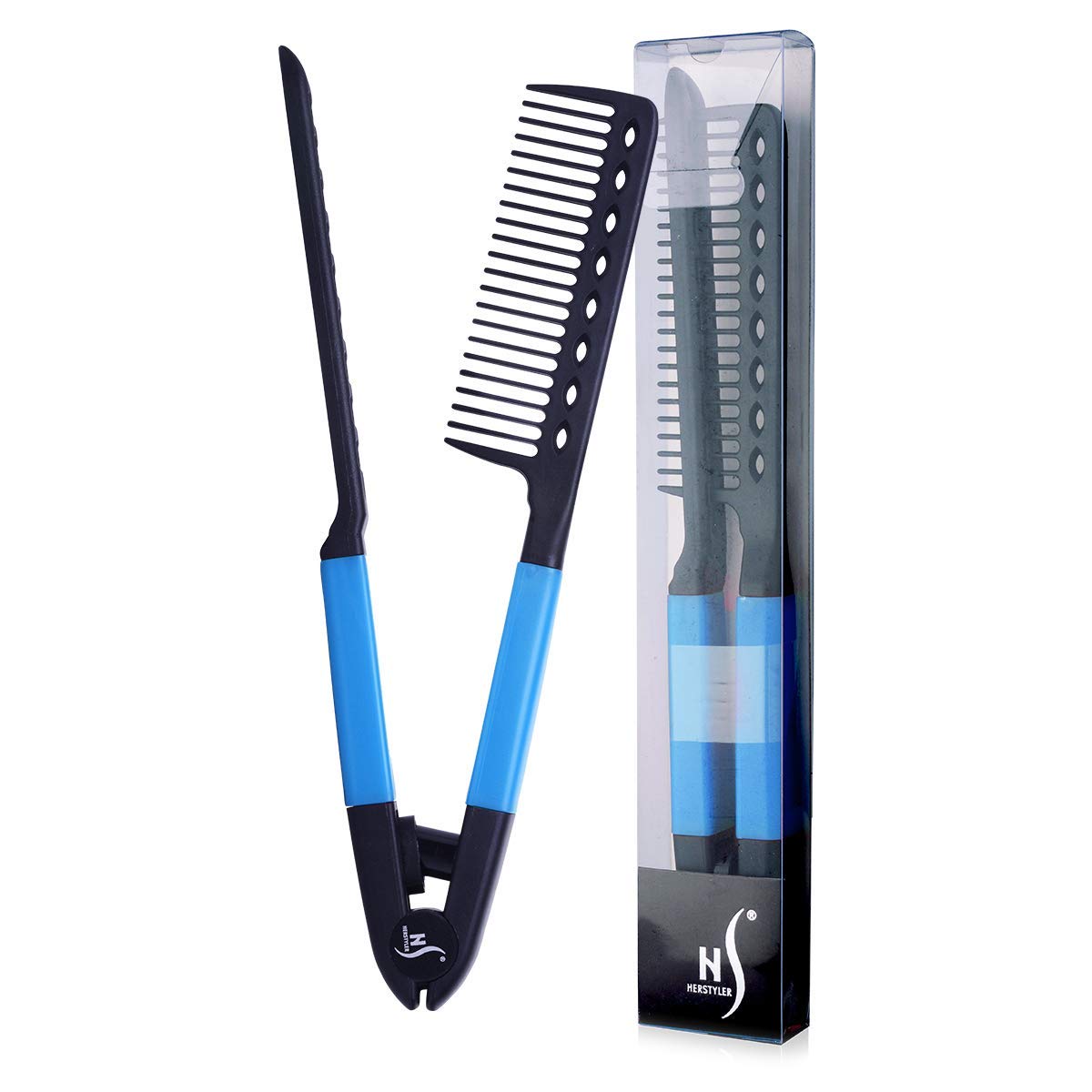 Herstyler Styling Comb For Hair - Straightener Comb For Great Tresses - Straightening Comb With A Grip - Flat Iron Comb For Knot