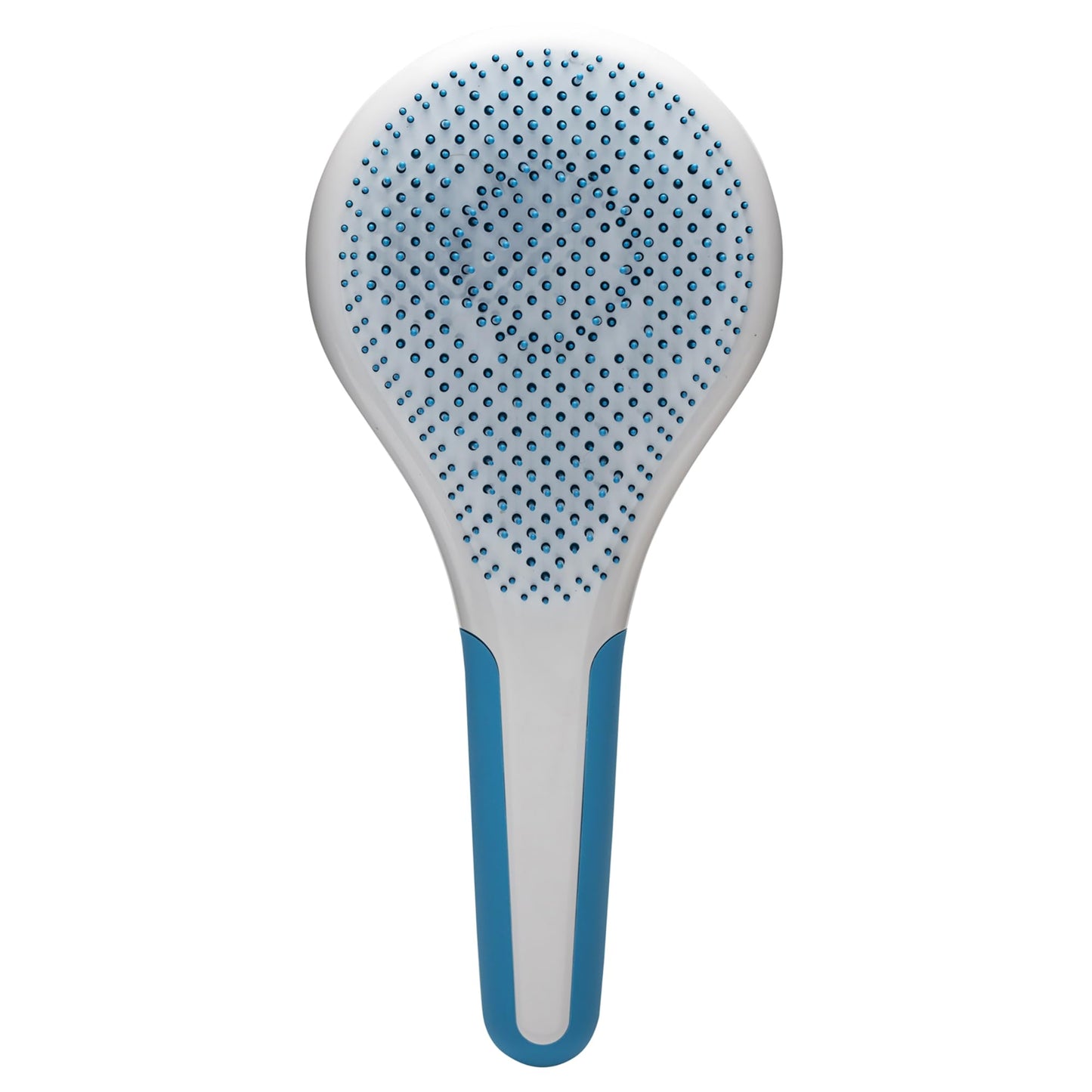 Michel Mercier Wet and Dry Hair Detangler Soft Bristles Hair Brush - Thick and Curly Hair - Blue-White - 1 pc