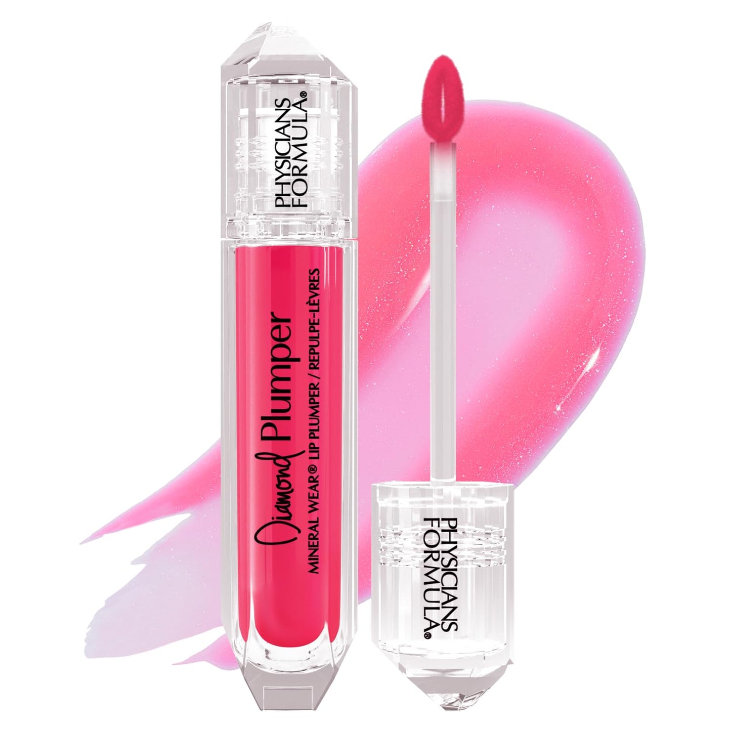 Physicians Formula Mineral Wear Diamond Lip Plumper Gloss, Dermatologist Tested Pink Radiant Cut