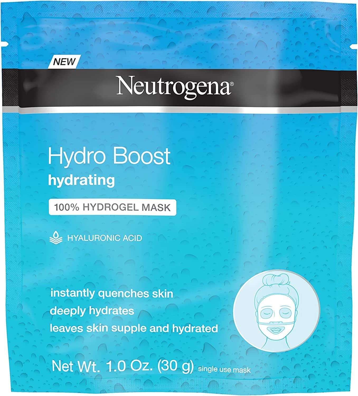 Neutrogena Hydro Boost And Hydrating Hydrogel Mask 1 Ounce (4 Pack)