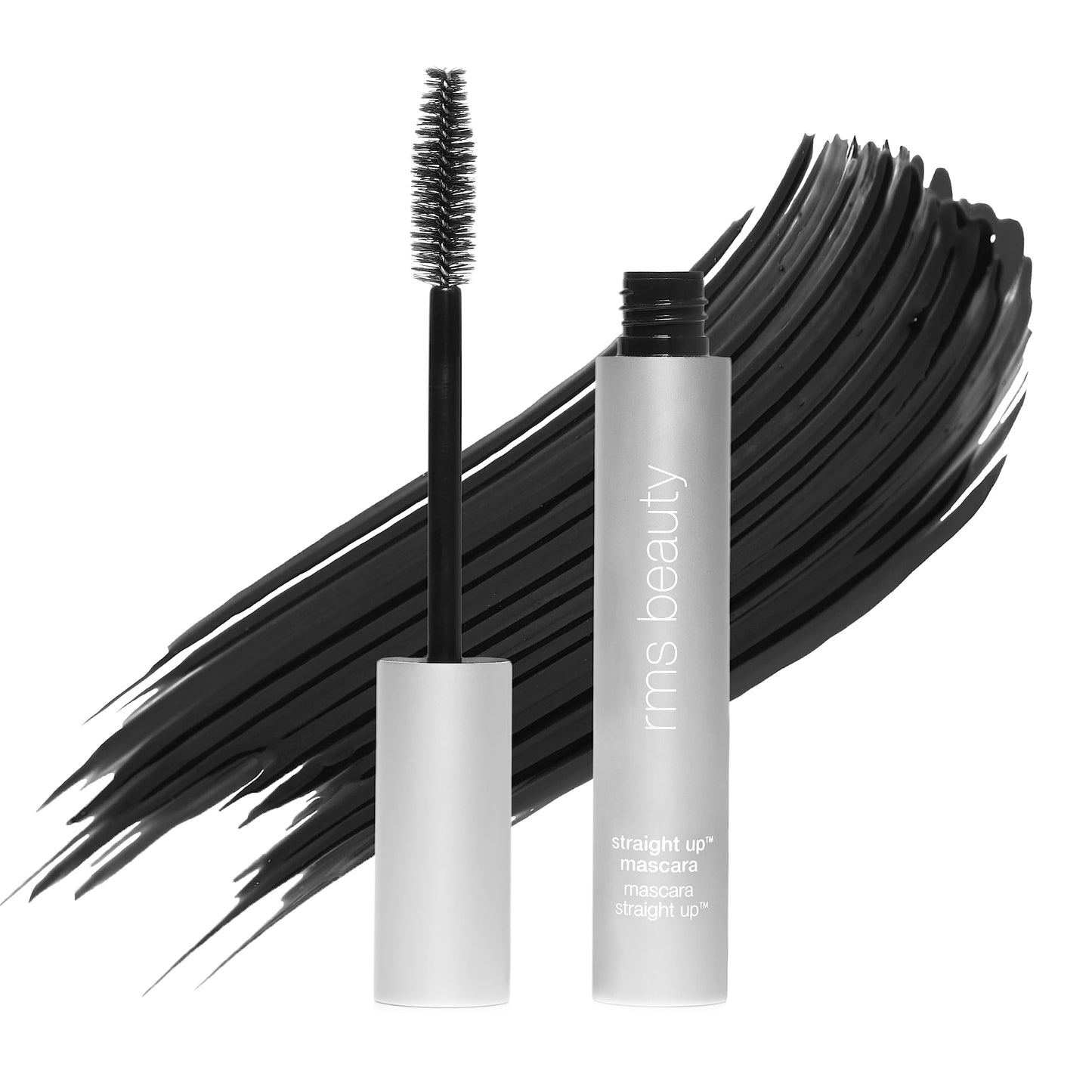 Rms Beauty Straight Up Volumizing Peptide Mascara - Black Mascara, Mascara Black Volume And Length, Eye Makeup Voluminous Mascar