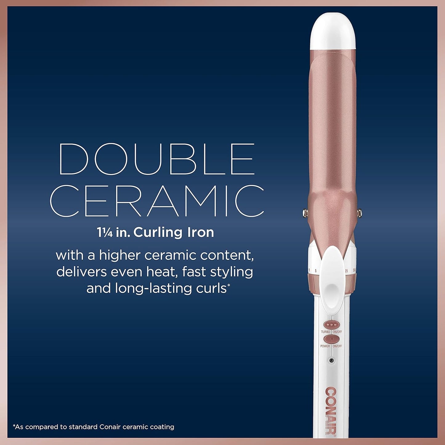 Conair Double Ceramic 1/2-Inch Curling Iron | Spiral Curls for Short Hair