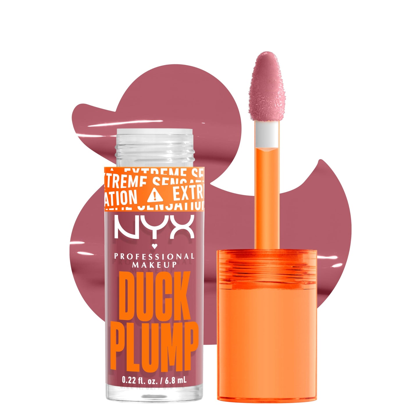 NYX PROFESSIONAL MAKEUP Duck Plump High Pigment Plumping Lip Gloss with Spicy Ginger, Vegan Lip Makeup - Lilac On Lock (Pinky Lilac)