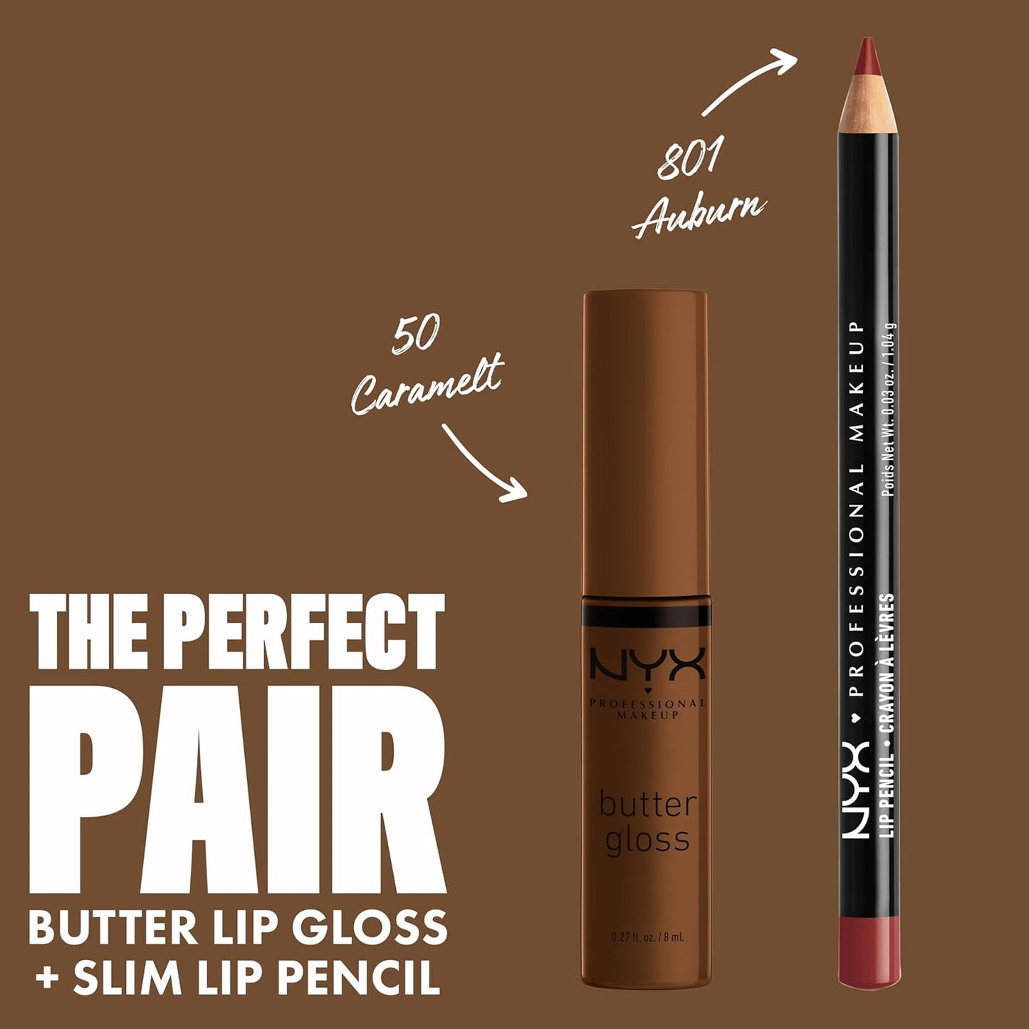 NYX Butter Gloss | Non-Sticky Medium Brown Lip Gloss - Caramelt