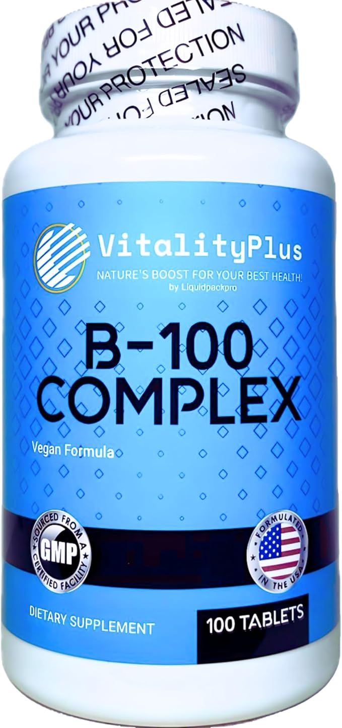 LIQUIDPACKPRO Vitamin B12 5000 mcg + Super B-100 Complex | High-Potency B Complex & Methylcobalamin B12 for Energy, Metabolism & Nervous System Support | Made in USA, Vegan, Non-GMO