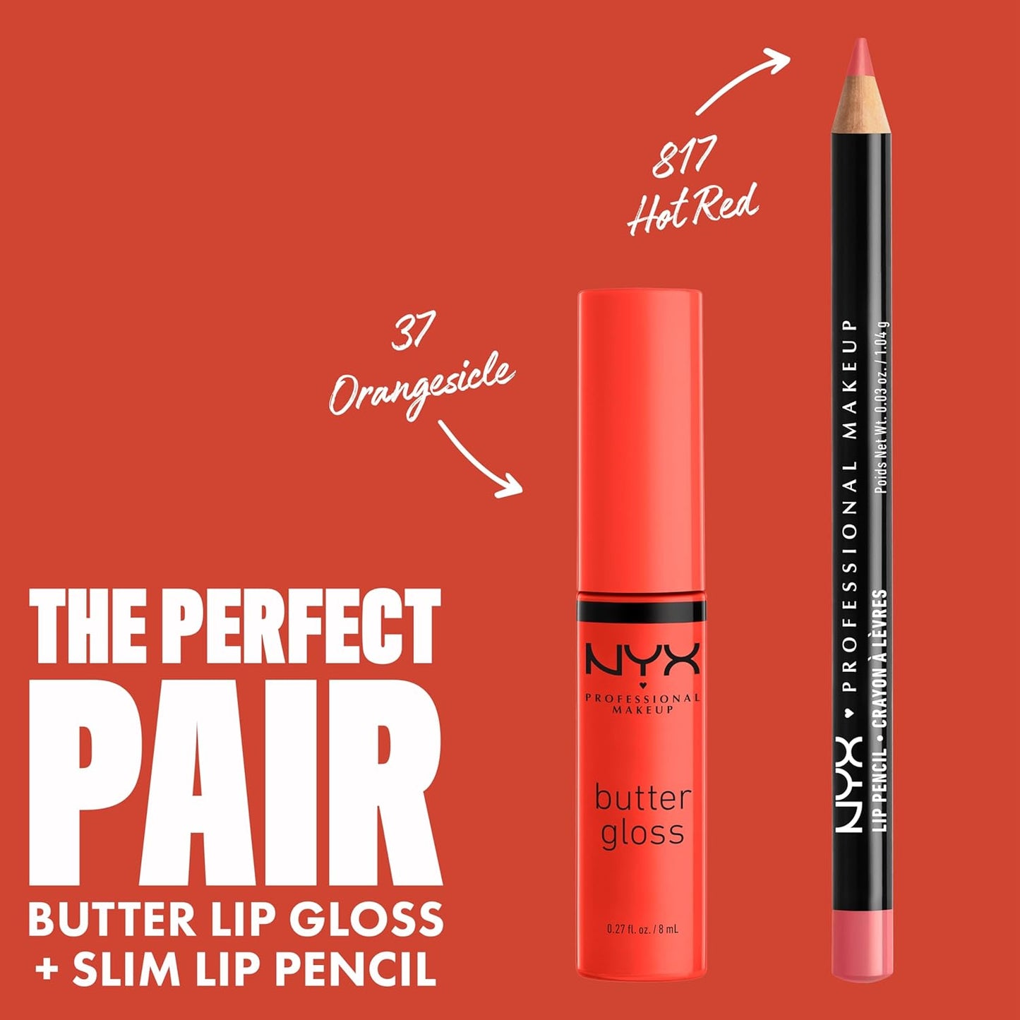 NYX Butter Gloss | Non-Sticky Orange Lip Gloss for Vibrant Shine