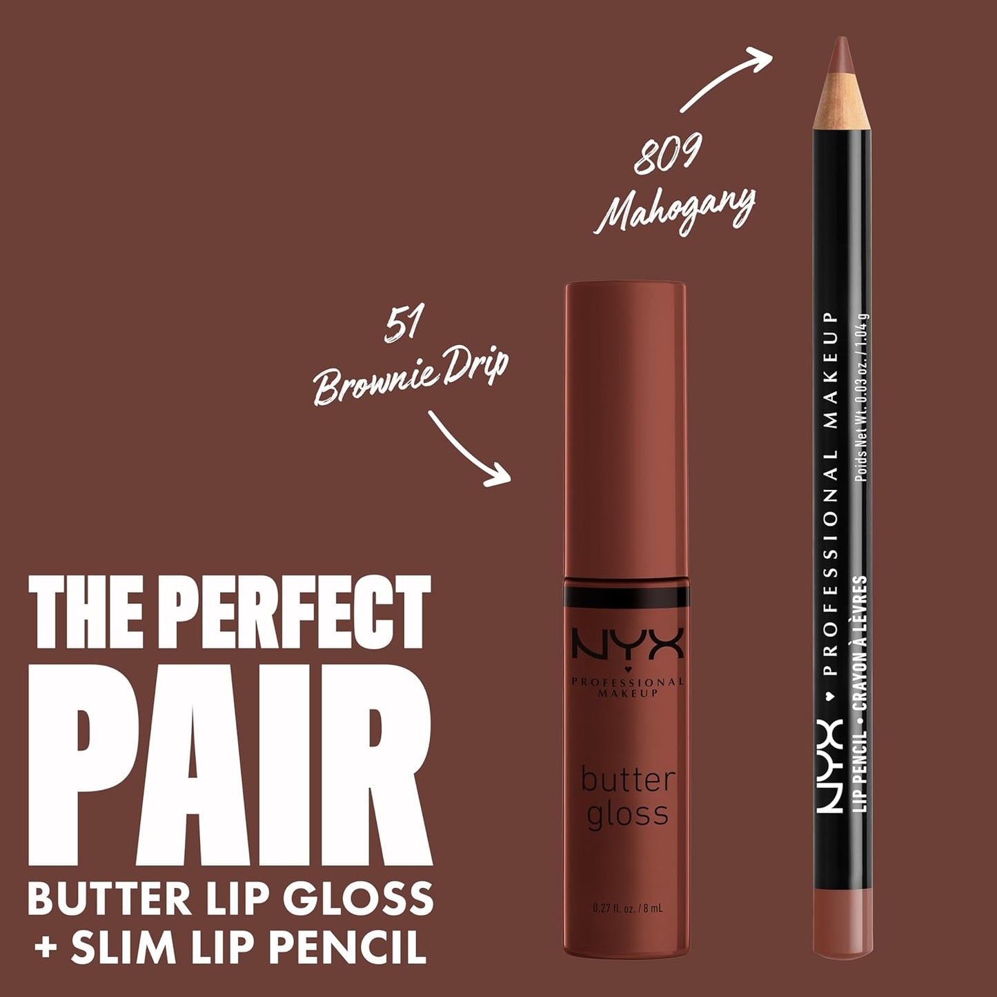 NYX Butter Gloss | Non-Sticky Deep Brown Lip Gloss for All Skin Tones