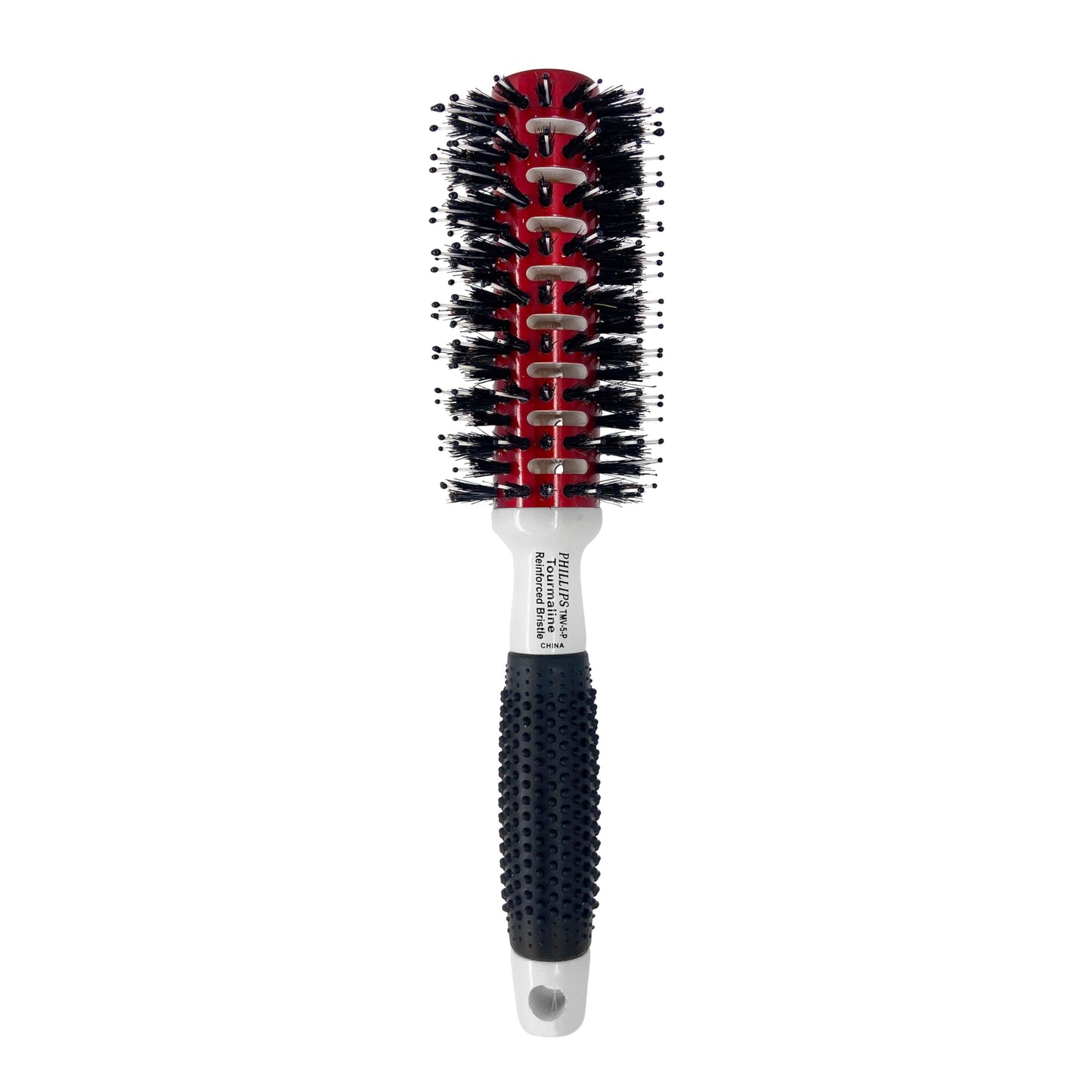 Phillips Brush Mini Tourmaline Monster Vent 5 Poly-Tip Professional Hair Brush (2.5 Barrel Head) - Vented Blowout Hairbrush w