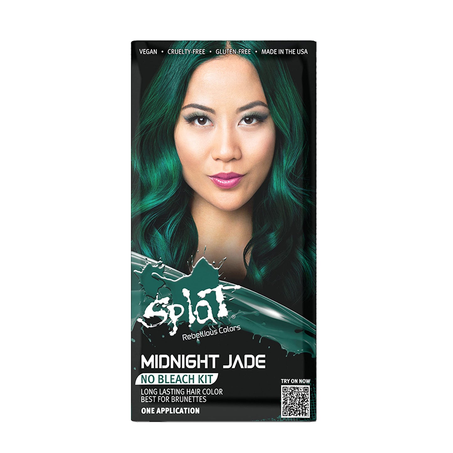 Splat Hair Splat Rebellious Colors 30 Wash Hair Color Kit, Midnight Jade, 6 Oz