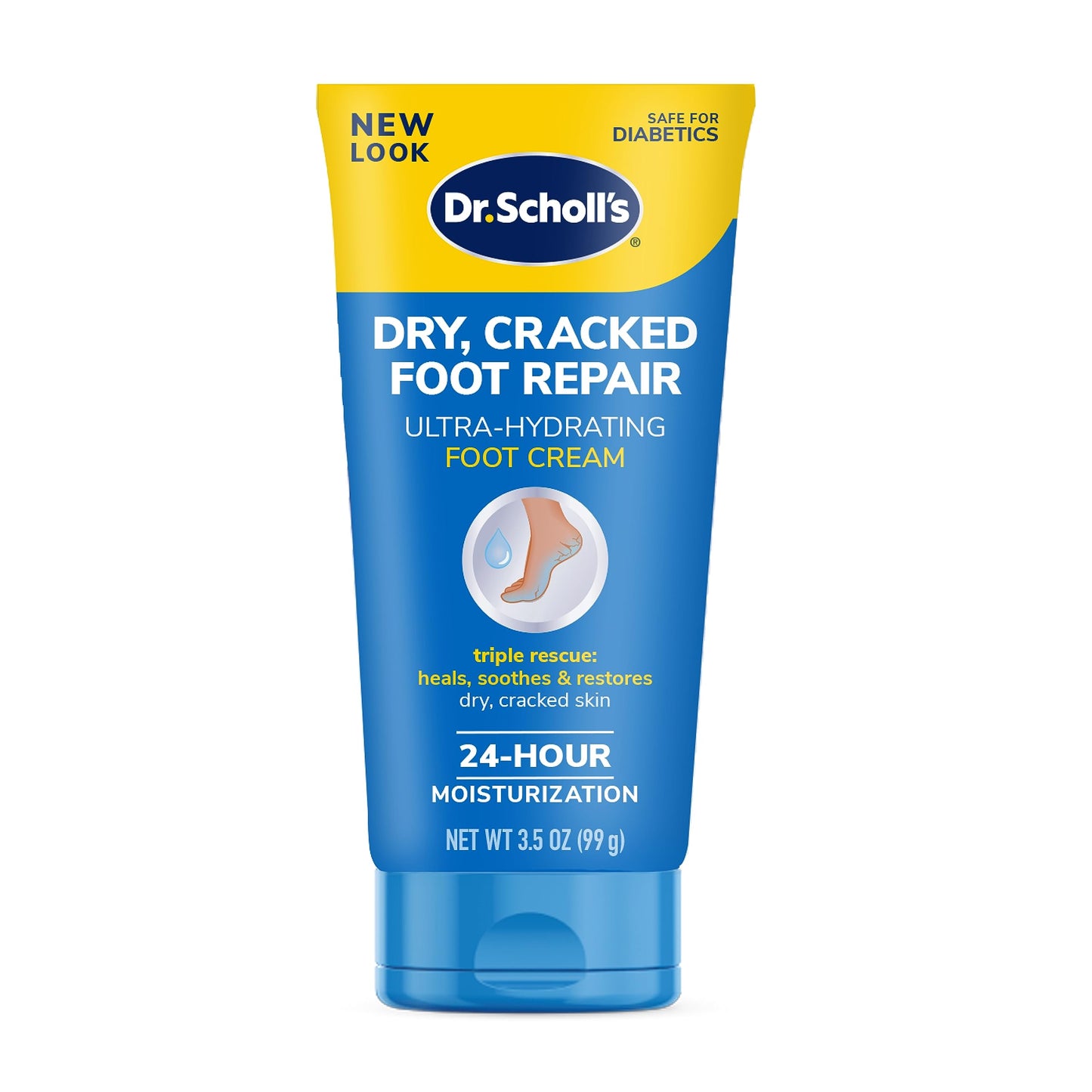 Dr Scholl'S Dry, Cracked Foot Repair Ultra-Hydrating Foot Cream 3.5 Oz, Lotion With 25% Urea For Dry Cracked Feet, Heals And Moi