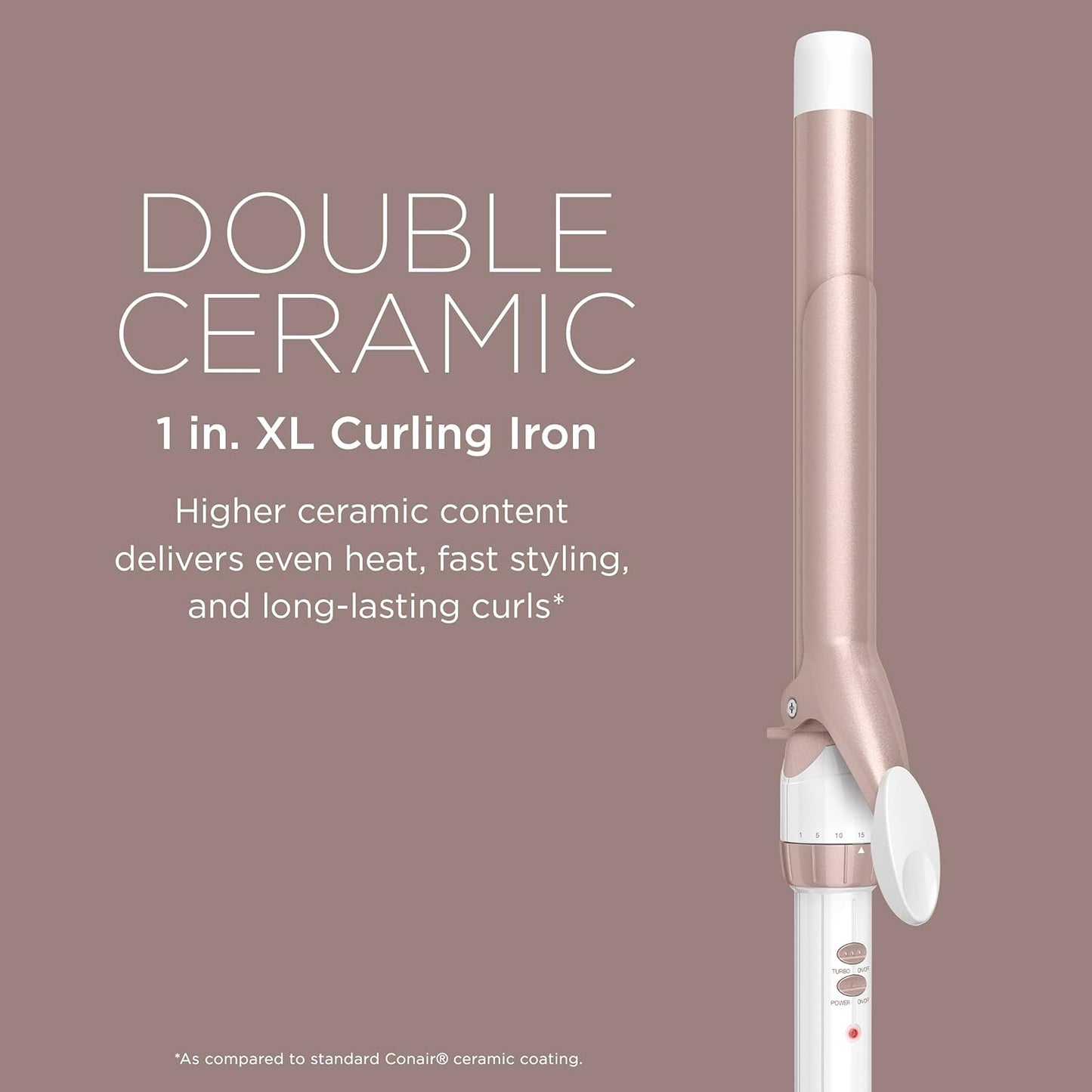 Conair Double Ceramic 1/2-Inch Curling Iron | Spiral Curls for Short Hair